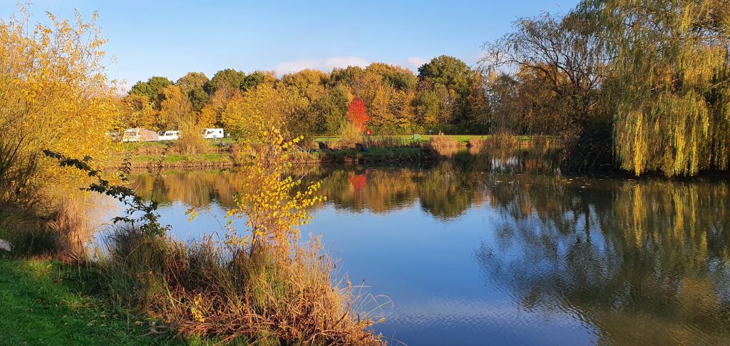 autumn colours westerly lake fishing and caravan park